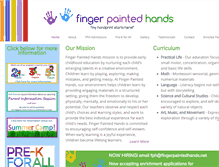Tablet Screenshot of fingerpaintedhands.net